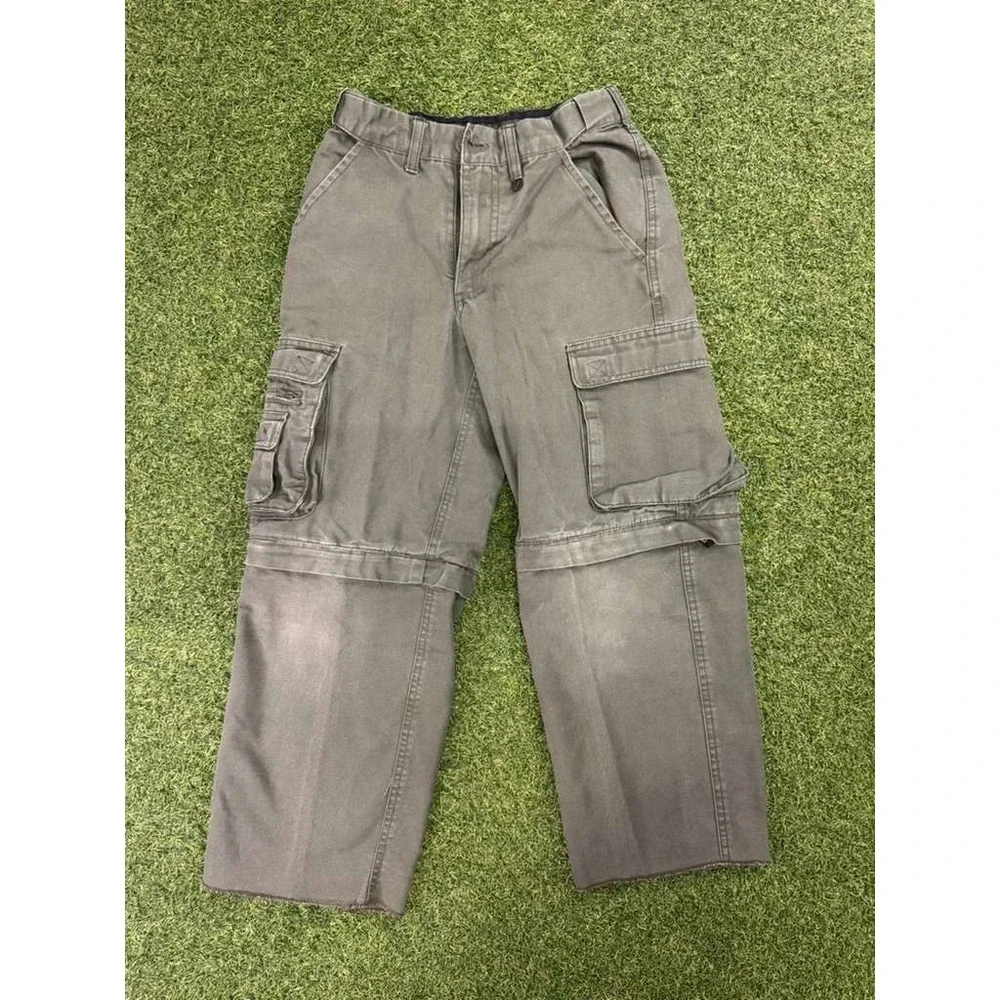 Boy Scouts of America Convertiable Uniform Pants Youth 6 Gray Cotton‎ Outdoor